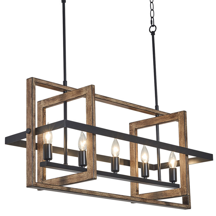 Gracie Oaks Ambreia Dimmable Kitchen Island Square / Rectangle